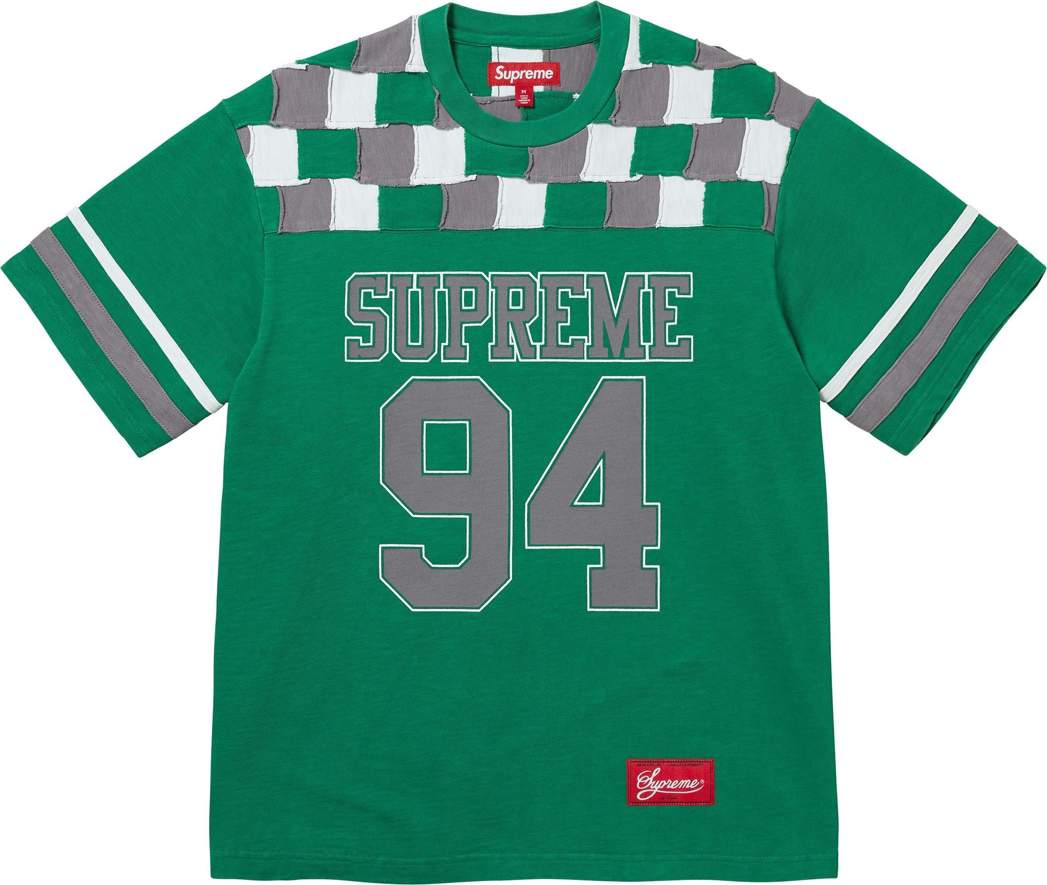 Patchwork Yoke Football Top view 4